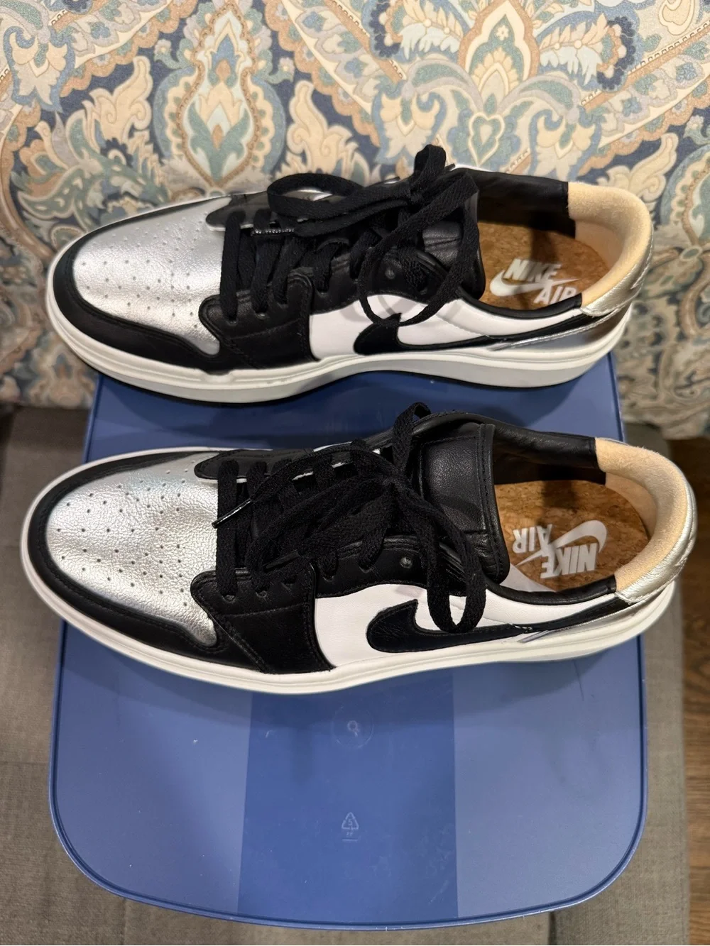 Nike Air Jordan Black & Silver Low-Top Women’s Sneakers